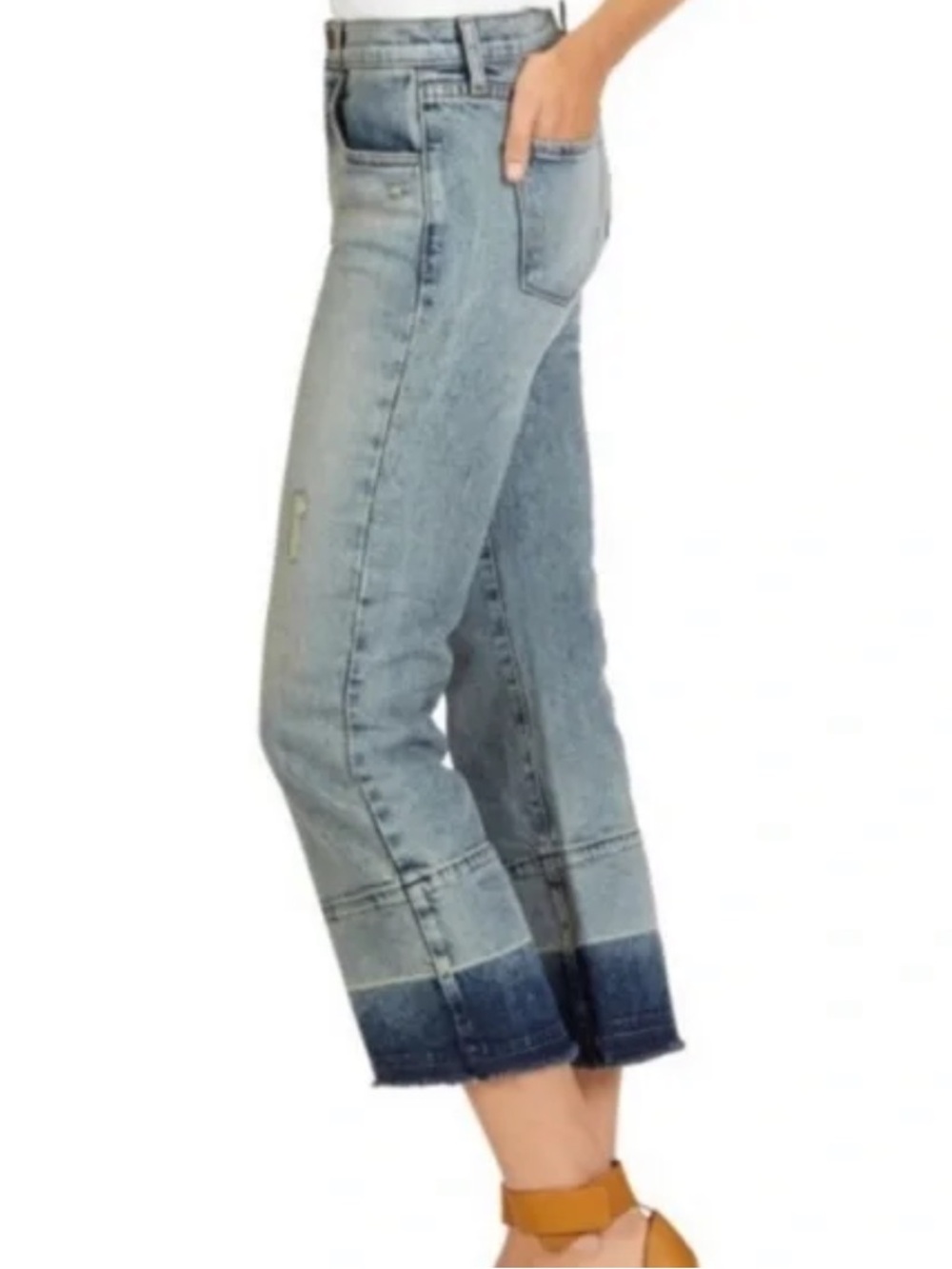 J Brand Adele Crop Flare Released Hem Jeans in Saint